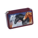 Astuccio a 2 zip Donau fantasie assortite - conf. da 6 pezzi - 322297
