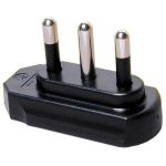 Spina di rete piatta 90° 2P+T 16A MKC conf. bulk nera 492517934