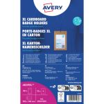 Porta badge Avery A6 105x148 mm inserti in carta inclusi - conf. 50 pz