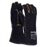Guanti da lavoro in pelle crosta bovina Donau Safety per saldatura/metallurgia taglia XL - DPI Cat. II - conf. 12 pezzi