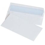 Buste autoadesive 75 g/m² bianco - 11x22 cm - conf. 1000 pz