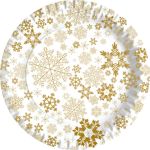 Piatti piani in fibra vergine Gold Ice