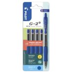 Set 4 penne roller gel a scatto G-2+