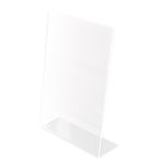 Porta-avvisi Q-Connect in plexiglass trasparente con base a L 15x21 cm KF18033