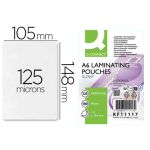 Pouches per plastificatrici Q-Connect 111x154 mm lucide A6 conf. 100 pz 125 micron - KF11117