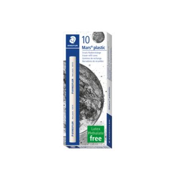 Ricambio portagomma Staedtler Mars plastic 528 bianco Conf. 10 pezzi - 528 55