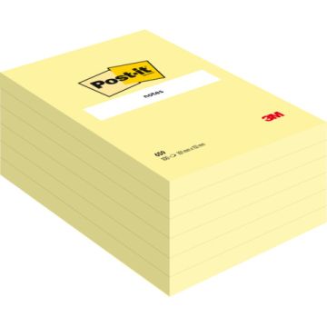 Foglietti riposizionabili Post-it® formato 101x152 mm - in conf. da 6 blocchetti Giallo Canary™ - 659N