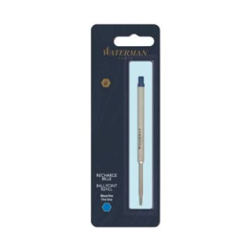 Refill penna a sfera Waterman in blister Waterman punta fine - blu 1964016
