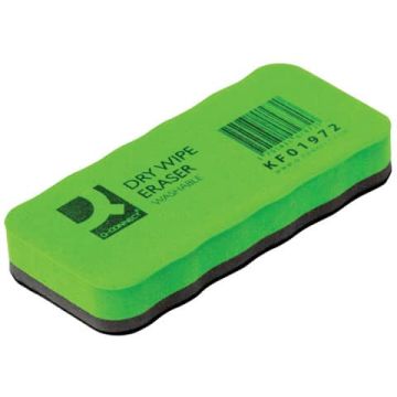 Cancellino lavabile per lavagne bianche Q-Connect 13x6xH.2 cm nero KF01972