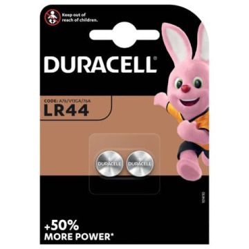 Batterie alcaline Duracell Electronics blister da 2 pile - LR44 - 1,5 V DU23
