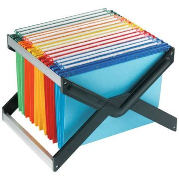 Supporto per cartelle sospese LUXOR 33 cm forma a X assortiti 41x32x27 cm 10 cartelle - LUXOR 1 MX 10 P1