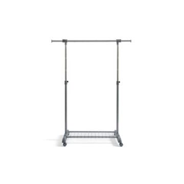 Appendiabiti Perfetto Piu Gastone una barra su ruote appendini laterali estraibili grigio cenere - 0511