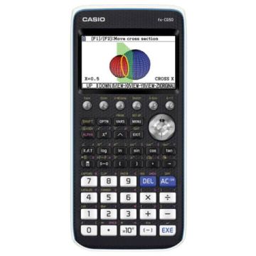 Calcolatrice grafica Casio nera senza CAS con oltre 65.000 colori Ammessa alla Maturità  - FX-CG50-W-EH