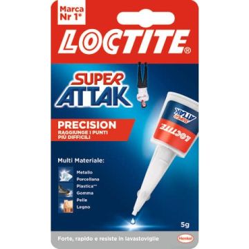 Colla Loctite Super Attak Precision 5 g. trasparente 2632228