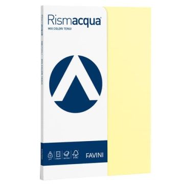 Carta colorata Favini Rismaluce colori tenui 90 g/m² A4 mix 5 colori Risma da 100 fogli - A69X124