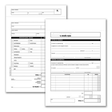 Buste-Nota spese da rimborsare Data Ufficio - 25 buste staccabili con voci prestampate - 23x16 cm 666600000