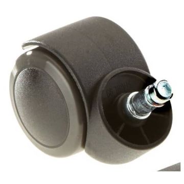 Set 5 ruote per sedie Unisit gommate nero ACCRUG5