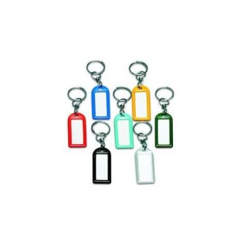 Targhette portachiavi Lebez da 4 cm - 5 colori assortiti - conf. 100 pezzi - 5018