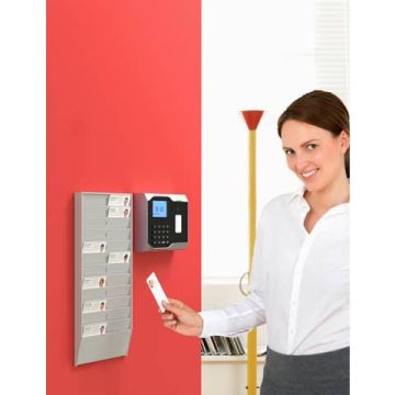 Porta badge da muro Paperflow Wall Organizer 24 posti 19,9x2,5x37,5 cm grigio chiaro - K500000