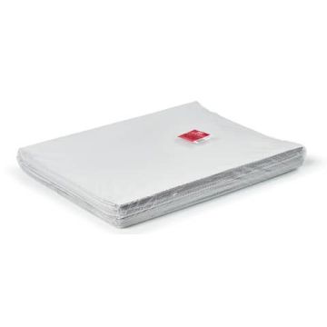 Carta da pacco Rex-Sadoch 100x140 cm 80 g/m² - Kraft bianco - Conf. 50 fogli piegati 50x35 cm - CK50W-BIA