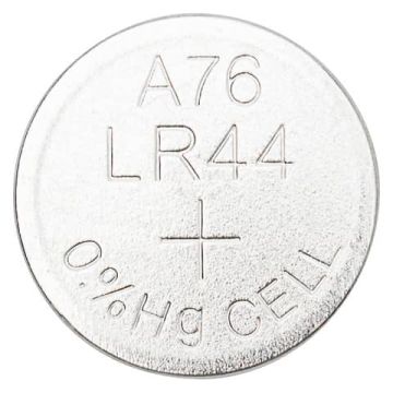 Batterie alcaline a bottone 1.5V Q-Connect LR44 conf. 10 pezzi in blister - KF14557
