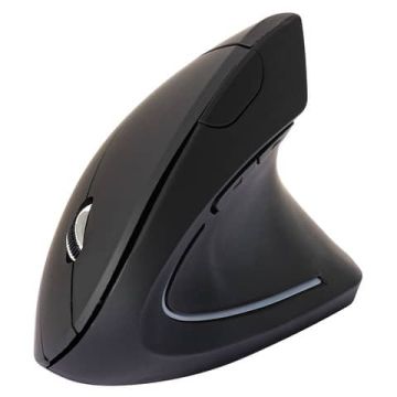 Mouse ergonomico verticale Q-Connect wireless 2.4G 123x65x82 mm - nero - KF10714
