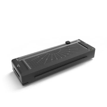 Plastificatrice A4  ''4 in 1''  a 2 rulli 370x100x60 mm Iternet nero 7404