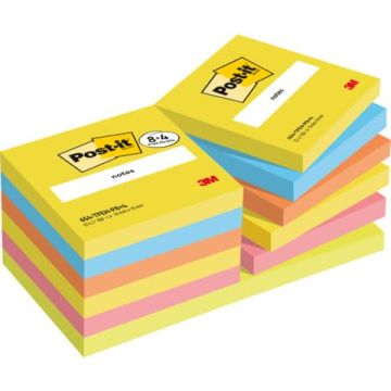 Promo pack 8+4 Post-it® standard 654 colori assortiti TFEN e BEACHSIDE - 76x76 mm - 7100259664
