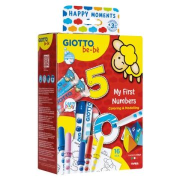 Gioco creativo Giotto Bebè Happy Moments 28 x 16,5 x 7,5 cm My First Numbers F478600