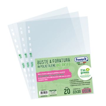 Buste a foratura universale Favorit banda laterale trasparente 400178113