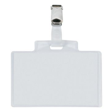 Targa portabadge con clip Sei Rota PASS 3E - formato 9,5x6 cm - conf. 100 pezzi - 318005