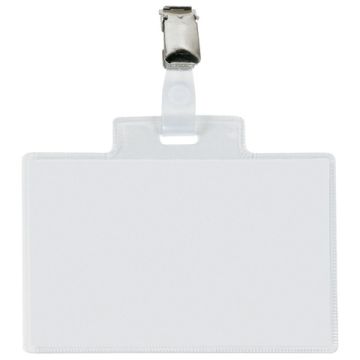 Targa portabadge con clip Sei Rota PASS 4E - formato 11x7 cm - conf. 100 pezzi - 318214