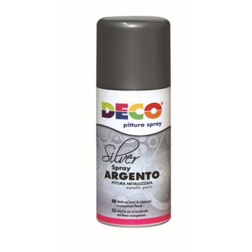 Vernice spray Deco - 150 ml - colore argento - 615/2