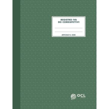 Registro IVA dei corrispettivi numerato 1/31 O.C.L. 16 fogli - 0508