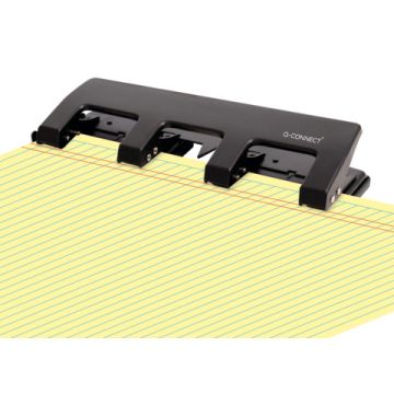 Perforatore a 4 fori Q-Connect nero 25 fogli KF01238