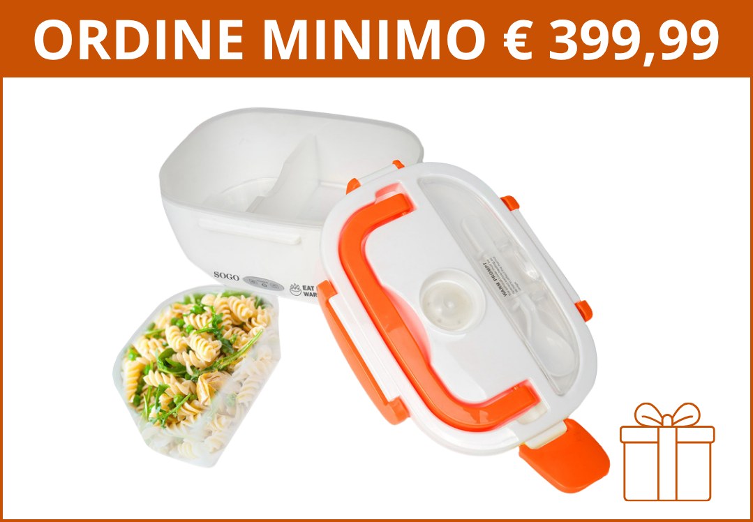 Lunch box elettrico - ordine minimo 399,99 euro