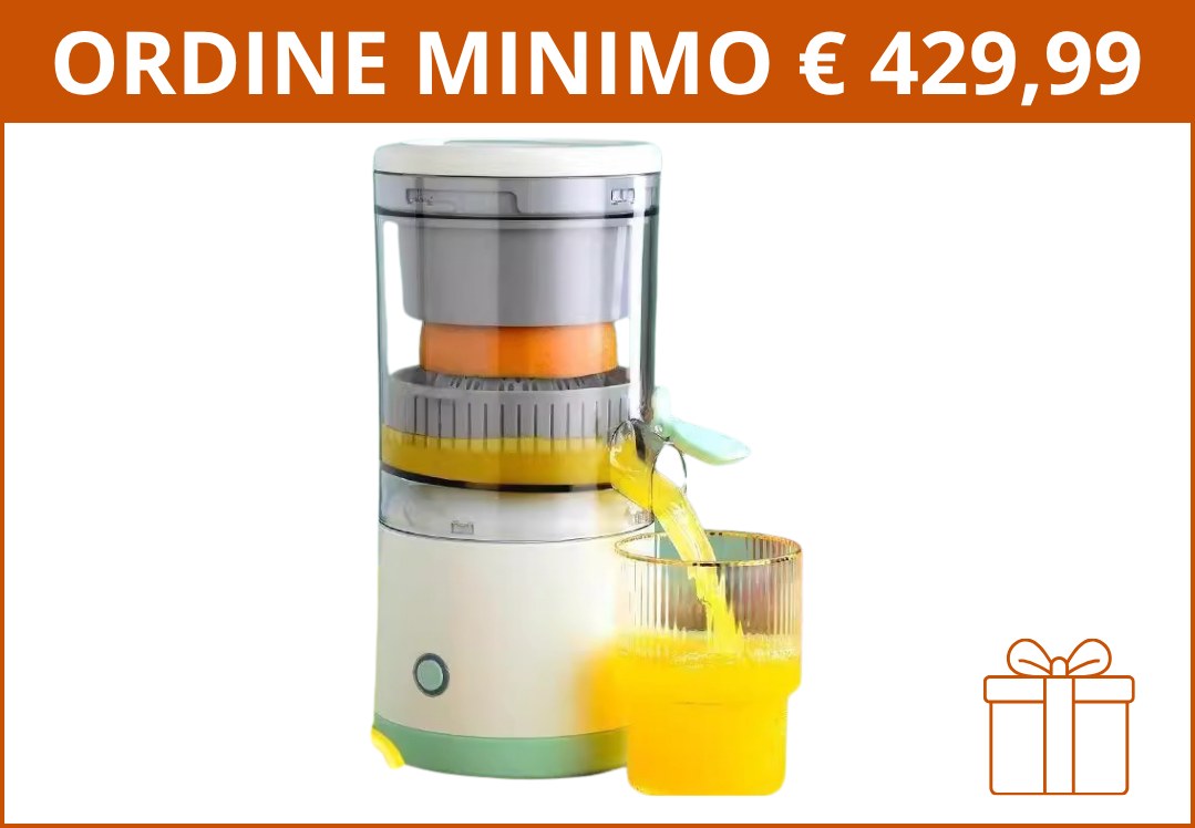 Spremiagrumi Juicy - ordine minimo 429,99 euro